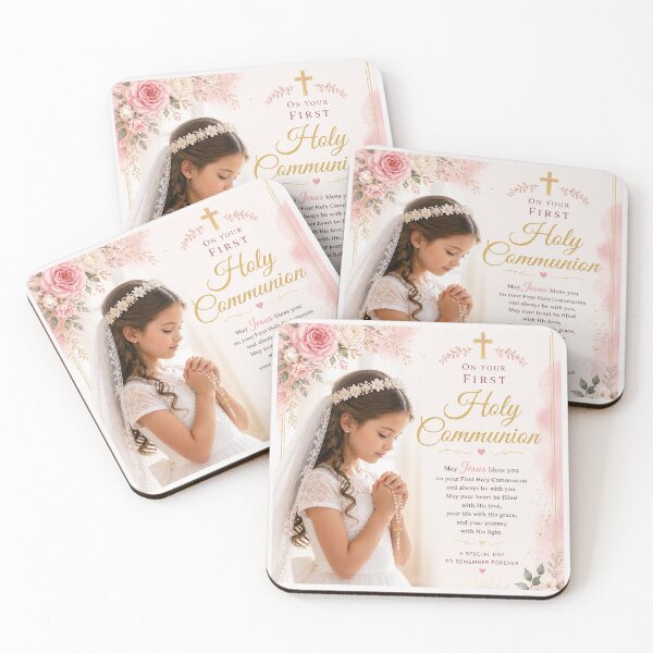Item preview, First Holy Communion - Faith, Grace and Blessings Design designed and sold by Nature's Palette.