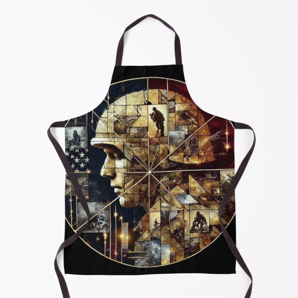 Item preview, Military Soldier Silhouette Patriotic Tribute Art designed and sold by InkNovaLab.