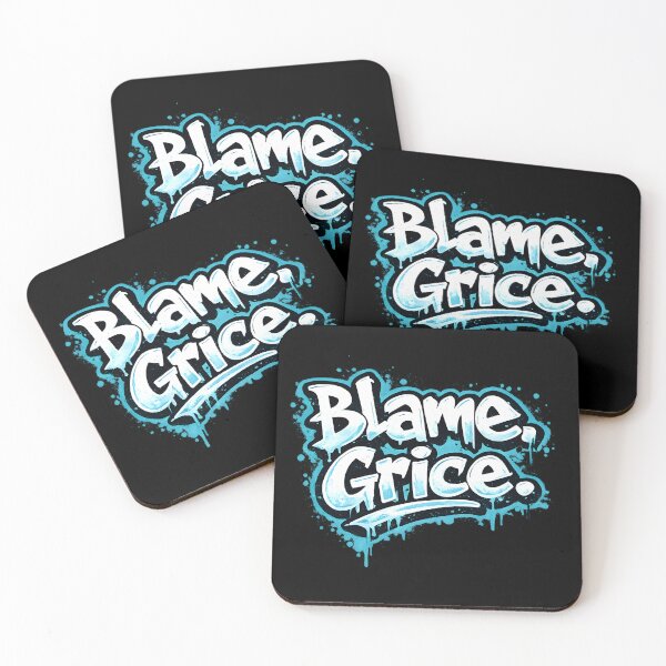 Item preview, Blame Grice Graffiti Linguistics Meme Pragmatics Street Art Humor designed and sold by Nerd Romance Café.