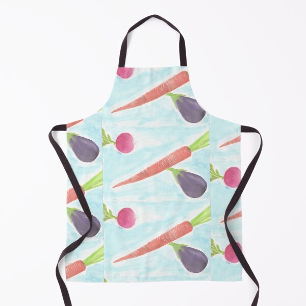 Item preview, vegetables carrot aubergine radish eggplant designed and sold by ShePaintsMusic.