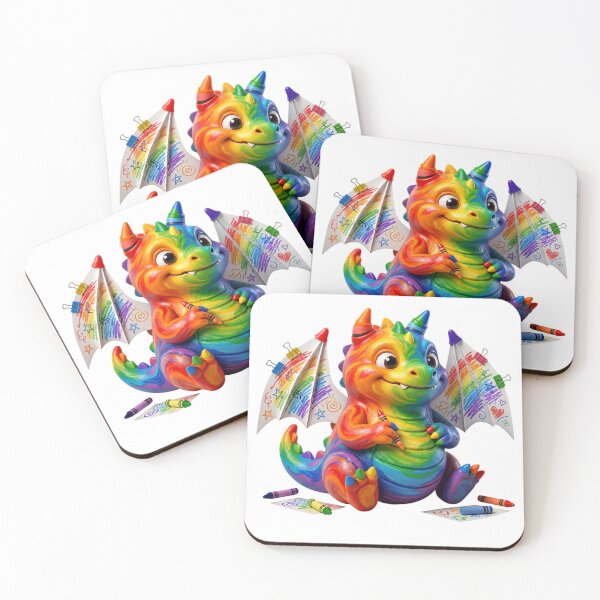 Item preview, Chroma the Crayon Dragon - Creative Spark Mascot designed and sold by Andreza NativeHue Oficial.