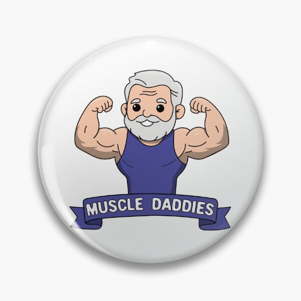 Item preview, Cute Kawaii Muscle Daddy Bearded Bodybuilder designed and sold by muscledaddies.