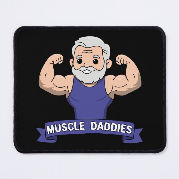 Item preview, Cute Kawaii Muscle Daddy Bearded Bodybuilder designed and sold by muscledaddies.