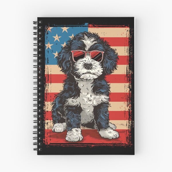 Item preview, Funny Bernedoodle 4th July USA Flag America Mom Dad Kids designed and sold by rafaeltto.