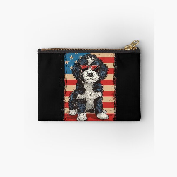 Item preview, Funny Bernedoodle 4th July USA Flag America Mom Dad Kids designed and sold by rafaeltto.