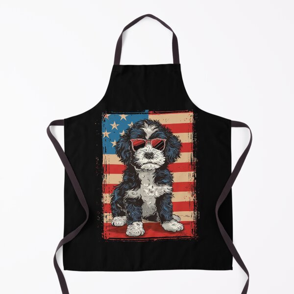Item preview, Funny Bernedoodle 4th July USA Flag America Mom Dad Kids designed and sold by rafaeltto.