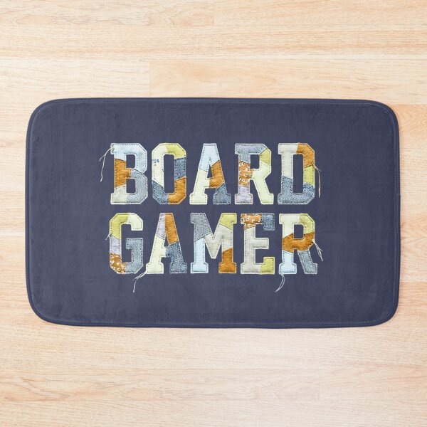 Item preview, Patchwork Collegiate Text Board Gamer Blue Orange designed and sold by TackyTime.