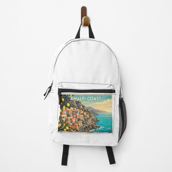 Artikelvorschau, Amalfi Coast Sunset Lemons – Vintage Italy Travel Poster entworfen und verkauft von andres felipe  Guevara Rincon.