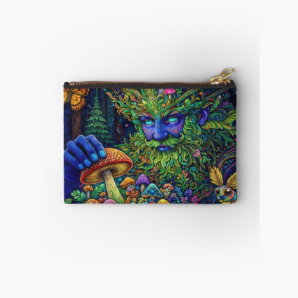 Item preview, Lab Visions 071: Psychedelic Forest Shaman with Mushrooms and Moth designed and sold by The Psychedelic Anarchist.