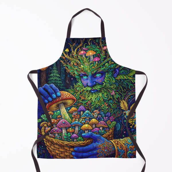 Item preview, Lab Visions 071: Psychedelic Forest Shaman with Mushrooms and Moth designed and sold by The Psychedelic Anarchist.