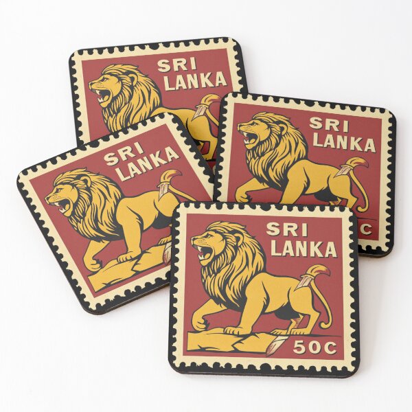 Item preview, Sri Lanka Vintage Postage Stamp - Sinhalese Lion designed and sold by tiigerdad.