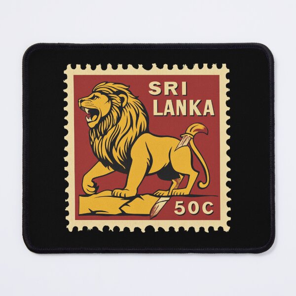 Item preview, Sri Lanka Vintage Postage Stamp - Sinhalese Lion designed and sold by tiigerdad.