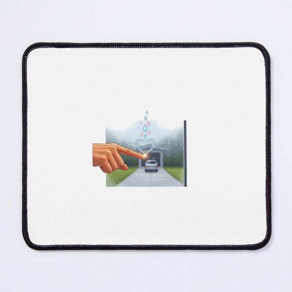 Item preview, Hand Touch Glass Rain Heart designed and sold by AbanoubStore.