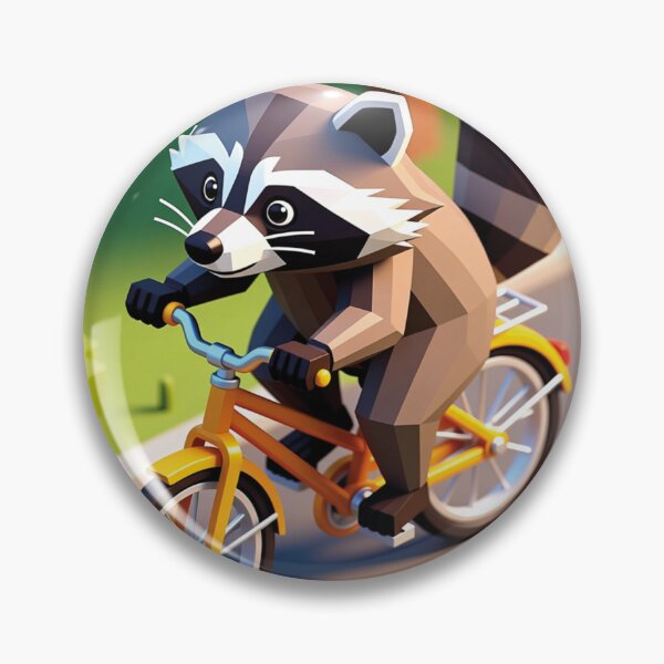 Item preview, Raccoon on Bicycle – Cute Funny Cycling Animal Cartoon Design designed and sold by MerlinWear.