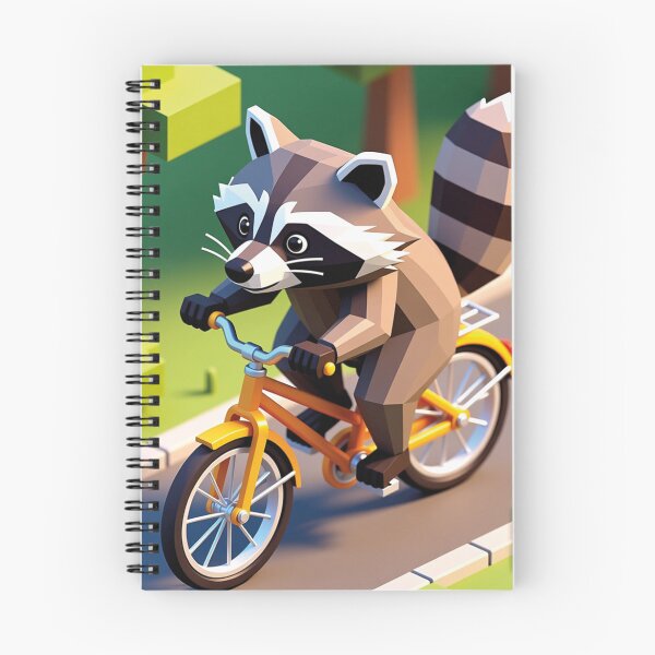 Item preview, Raccoon on Bicycle – Cute Funny Cycling Animal Cartoon Design designed and sold by MerlinWear.