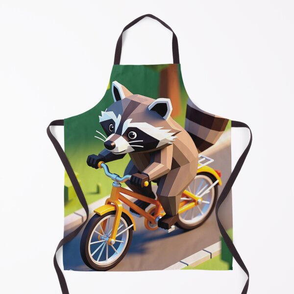 Item preview, Raccoon on Bicycle – Cute Funny Cycling Animal Cartoon Design designed and sold by MerlinWear.