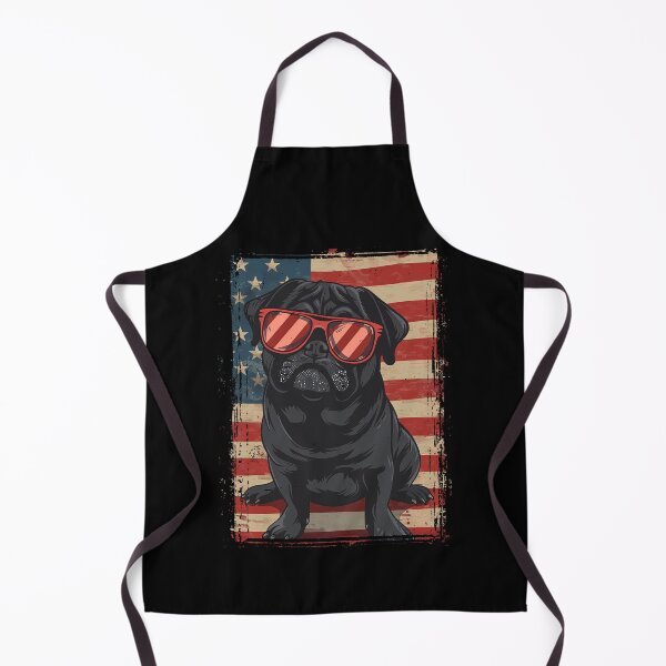 Item preview, Funny Black Pug 4th July USA Flag America Mom Dad Kids designed and sold by rafaeltto.