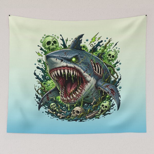 Item preview, Scary Shark designed and sold by skkyfaithArtz.