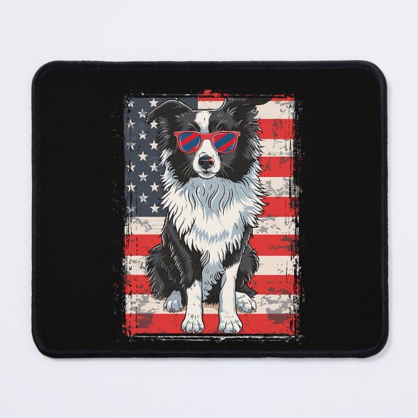 Item preview, Funny Border Collie 4th July USA Flag America Mom Dad Kids designed and sold by rafaeltto.