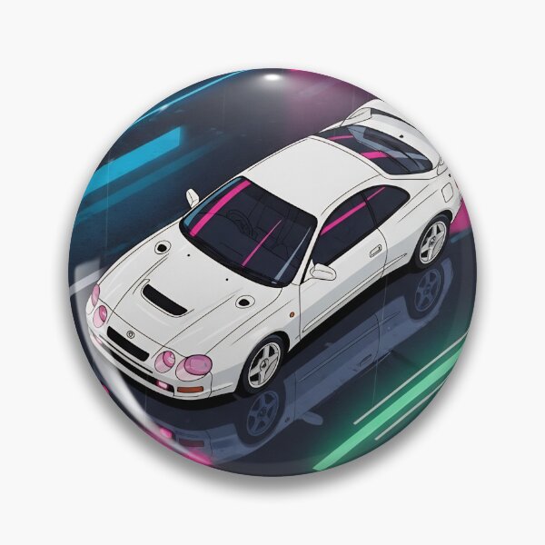 Item preview, Toyota Celica GT-Four ST205 Isometric JDM Neon Polaroid Art designed and sold by Motorline44.