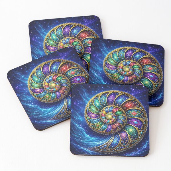 Item preview, Lab Visions 074: Ornate Nautilus Spiral Shell designed and sold by The Psychedelic Anarchist.