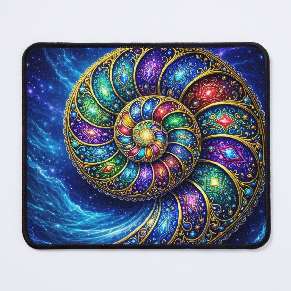 Item preview, Lab Visions 074: Ornate Nautilus Spiral Shell designed and sold by The Psychedelic Anarchist.