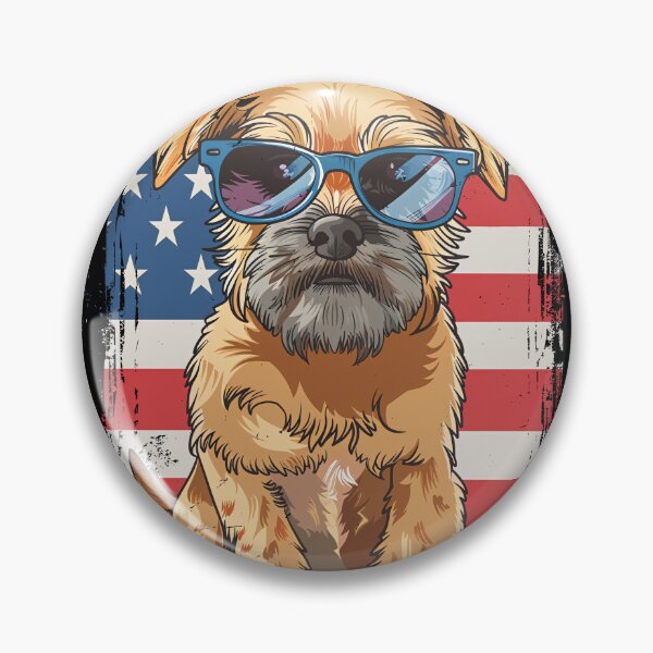 Item preview, Funny Border Terrier 4th July USA Flag America Mom Dad Kids designed and sold by rafaeltto.