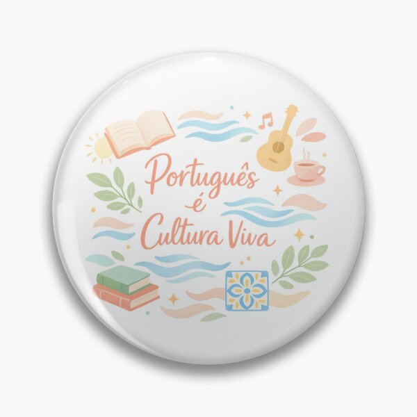 Item preview, Português é Cultura Viva – Artistic Pastel Illustration designed and sold by LuveraxArt.