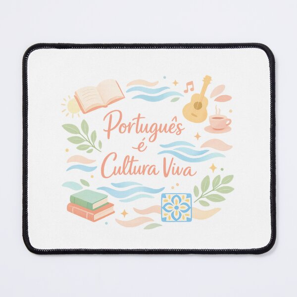 Item preview, Português é Cultura Viva – Artistic Pastel Illustration designed and sold by LuveraxArt.