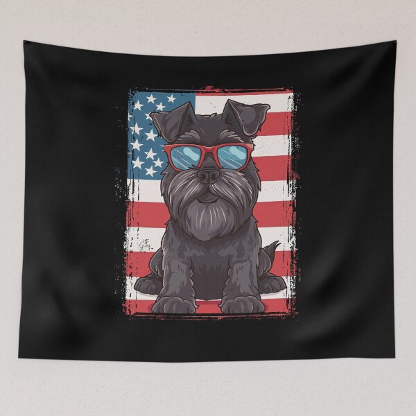 Item preview, Funny Bouvier Des Flandres 4th July USA Flag America Mom Dad Kids designed and sold by rafaeltto.