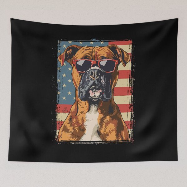 Item preview, Funny Boxer 4th July USA Flag America Mom Dad Kids designed and sold by rafaeltto.