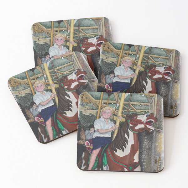 Item preview, Boy on Carousel Horse designed and sold by KellyBCats.