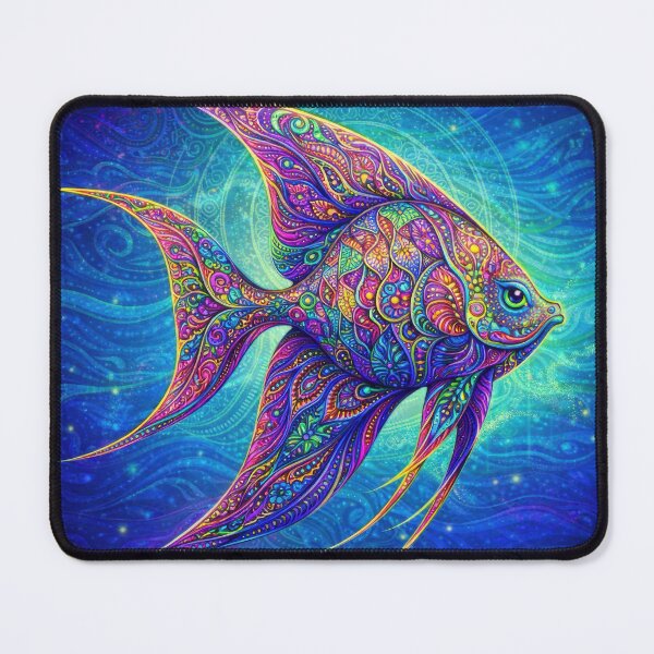 Item preview, Lab Visions 076: Psychedelic Angelfish Mandala designed and sold by The Psychedelic Anarchist.