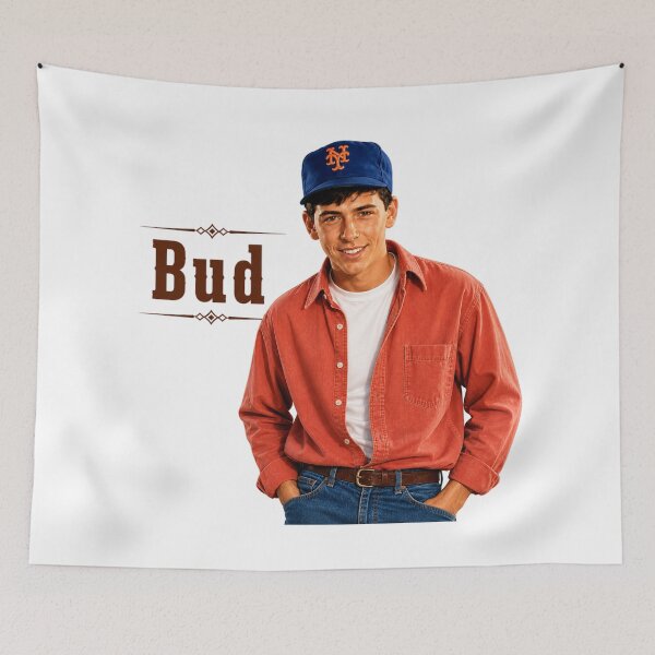 Item preview, Bud – Hey Dude Inspired Vintage Western Portrait T-Shirt | 90s Nickelodeon Retro Cowboy Graphic designed and sold by GVBShirts.