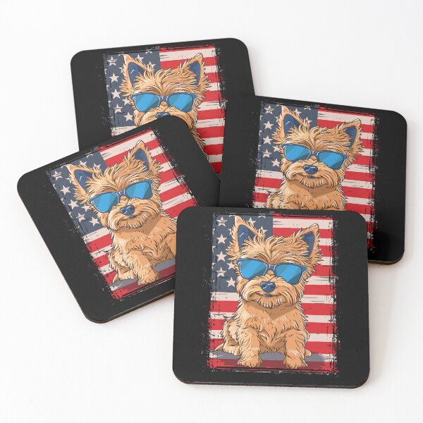 Item preview, Funny Cairn Terrier 4th July USA Flag America Mom Dad Kids designed and sold by rafaeltto.