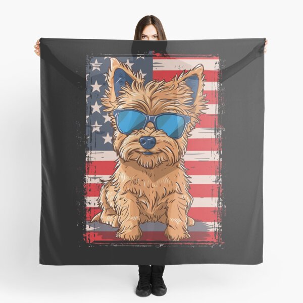 Item preview, Funny Cairn Terrier 4th July USA Flag America Mom Dad Kids designed and sold by rafaeltto.
