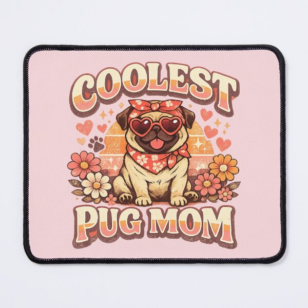 Item preview, Pug Mom, Coolest Pug Mom designed and sold by graphic-genie.