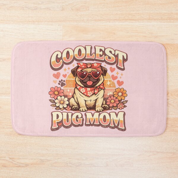 Item preview, Pug Mom, Coolest Pug Mom designed and sold by graphic-genie.