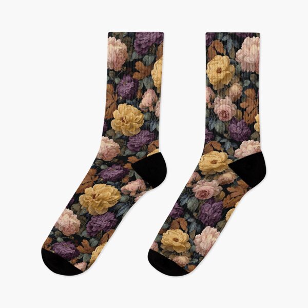 Item preview, Dark Moody Vintage Botanical Floral Pattern designed and sold by Prismatect.