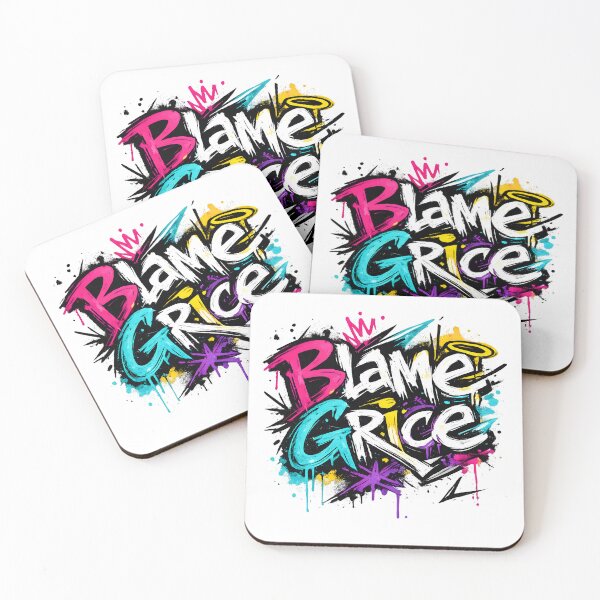 Item preview, Blame Grice Graffiti Colorful Linguistics Meme Pragmatics Street Art Design designed and sold by Nerd Romance Café.
