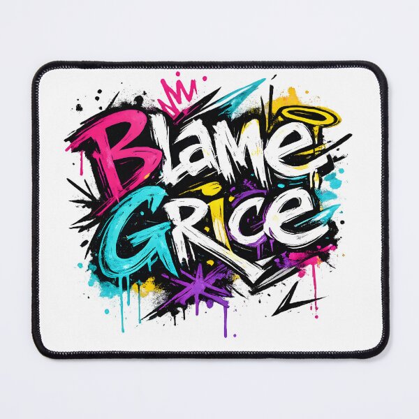Item preview, Blame Grice Graffiti Colorful Linguistics Meme Pragmatics Street Art Design designed and sold by Nerd Romance Café.