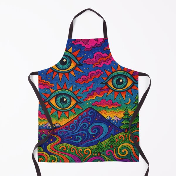 Item preview, Lab Visions 78: Psychedelic All Seeing Eyes Mountain Landscape designed and sold by The Psychedelic Anarchist.