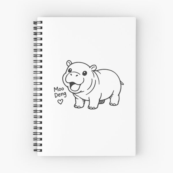 Item preview, Moo Deng Baby Hippo Thailand Drawing designed and sold by xcore.