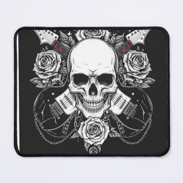 Item preview, Dead Strings – Dark Aesthetic Skull Guitar Design designed and sold by RaindropCreations.