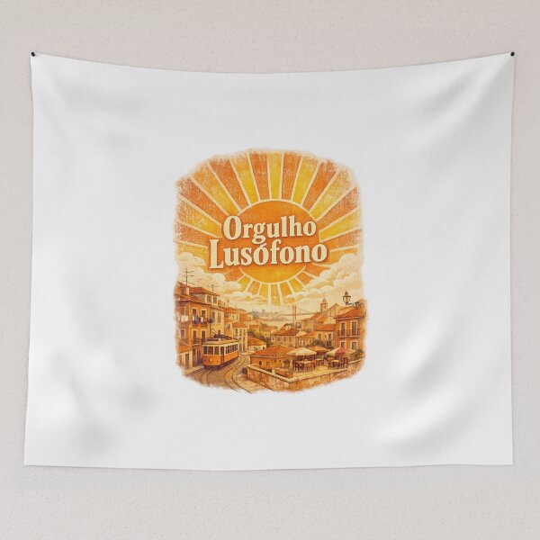 Item preview, Orgulho Lusófono – Sunny Tram Illustration designed and sold by LuveraxArt.