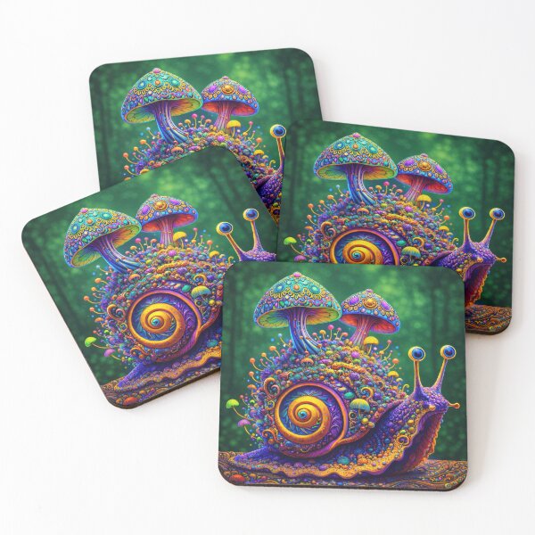 Item preview, Lab Visions 79: Psychedelic Snail Mushroom Forest designed and sold by The Psychedelic Anarchist.