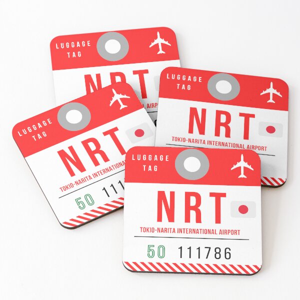 Item preview, NRT - Tokyo Narita Int'l Airport decorative luggage tag designed and sold by HMBPHOTO.
