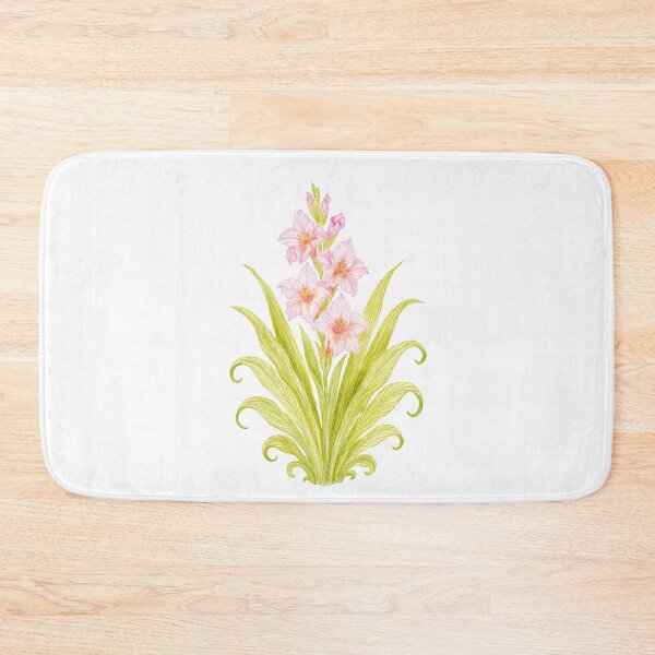 Item preview, Blossom of Quiet Grace – Pink Gladiolus Botanical Illustration designed and sold by Piret Victoria Ribas.