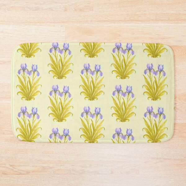 Artikelvorschau, Elegante Iris-Blumenillustration, botanische Wandkunst, lila-blaue Blume, dekoratives botanisches Design, von der Natur inspirierte Kunst – sanfter Vintage-Hintergrund entworfen und verkauft von Piret Victoria Ribas.
