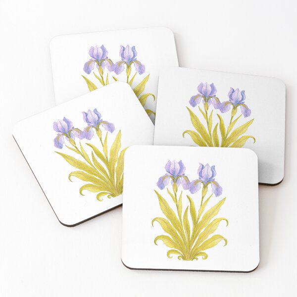 Item preview, Iris of Quiet Elegance - Elegant Iris Floral Illustration, Botanical Wall Art, Purple Blue Flower, Decorative Botanical Design, Nature Inspired Art designed and sold by Piret Victoria Ribas.